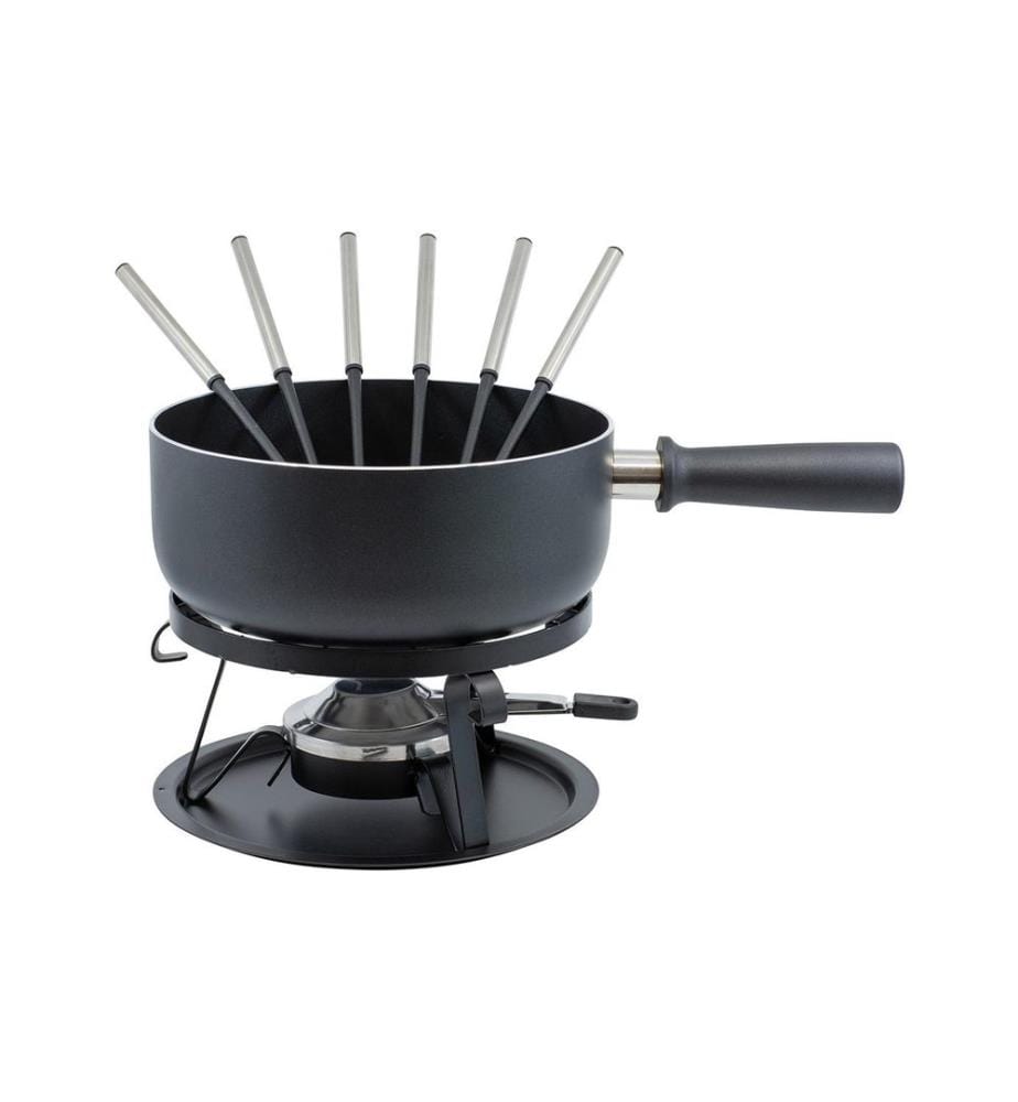 KADASTAR - Käsefondue-Set Royal 22 Teile, Schwarz