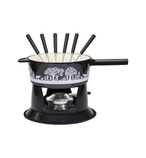 KADASTAR - Service à fondue au fromage Bénichon de montagne G22 10 Pièce/s, Noir