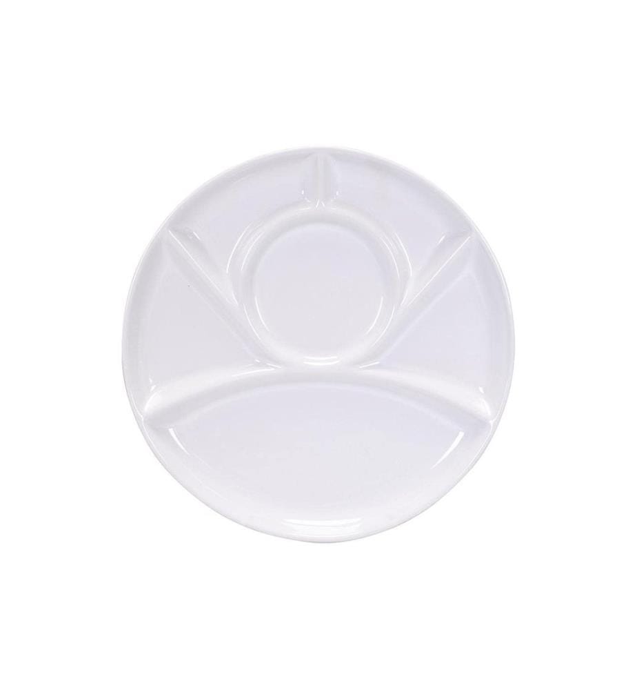 KADASTAR - Assiette à fondue Classic, 23 cm Blanc