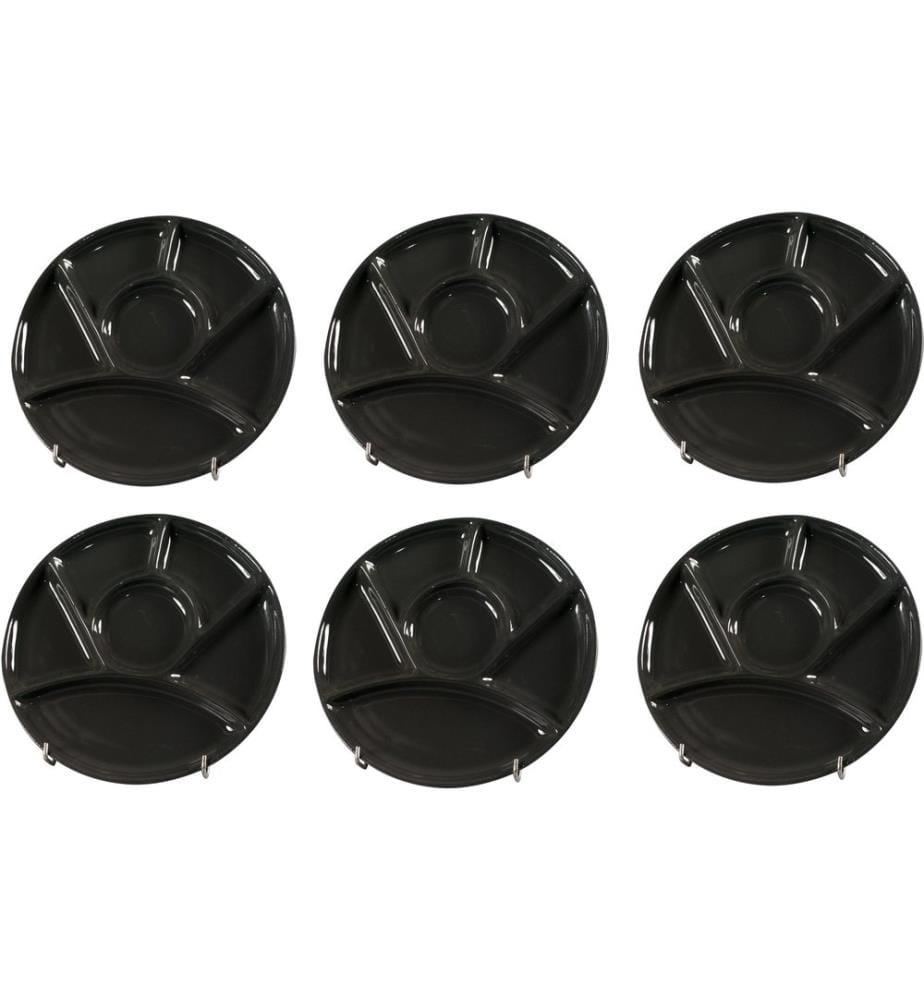 NOUVEL - Fondue-Teller Classic, 23 cm Schwarz