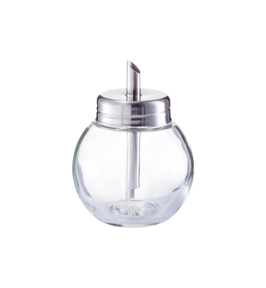 ZELLER - Present Sucrier 240 ml, verre / acier inoxydable, ø 8.5 x 11.3 cm