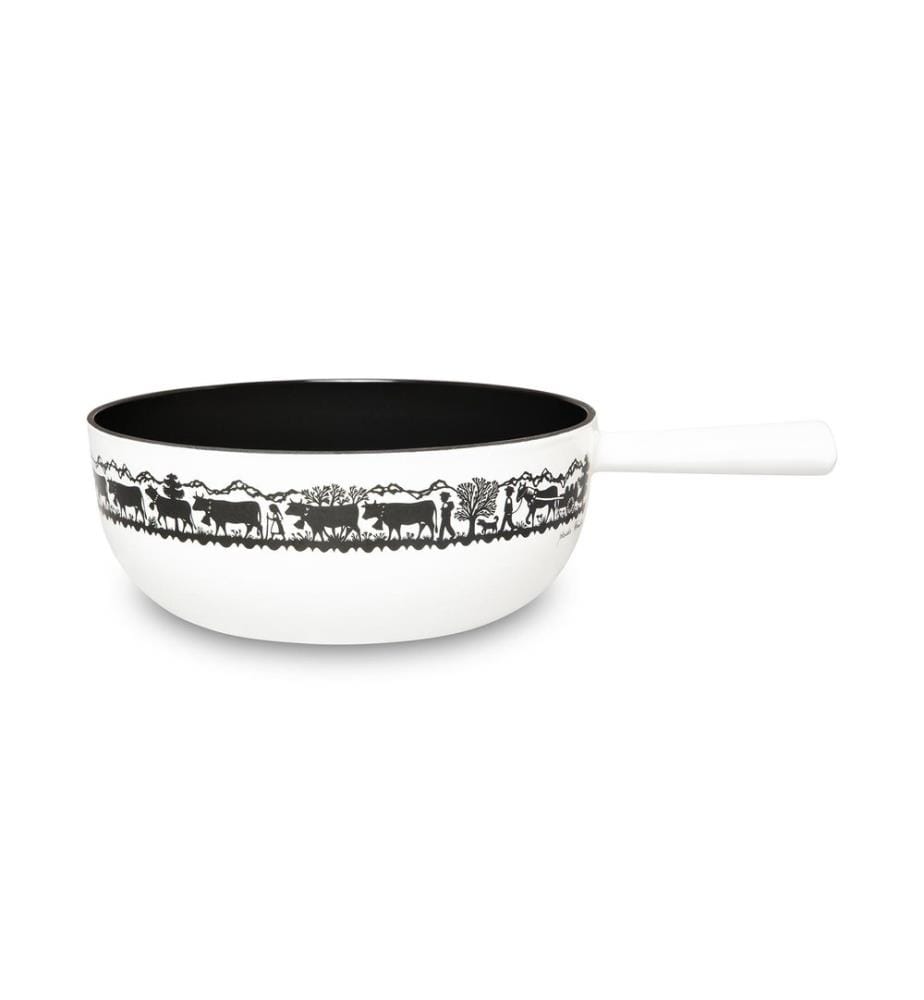 STÖCKLI - Service à fondue au fromage Saturation Classic 8 Pièce/s, Brun/Blanc