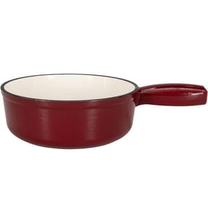 NOUVEL - Caquelon à fondue Ø 20 cm, rouge / blanc