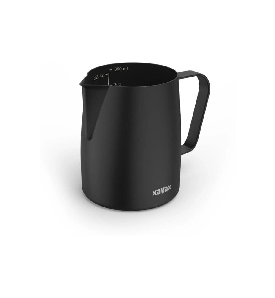 XAVAX - Crémier Barista, 350 ml, acier inoxydable, noir mat