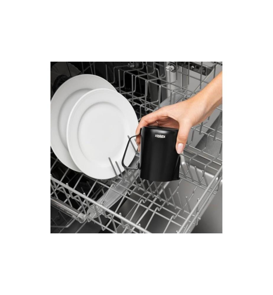 XAVAX - Crémier Barista, 350 ml, acier inoxydable, noir mat