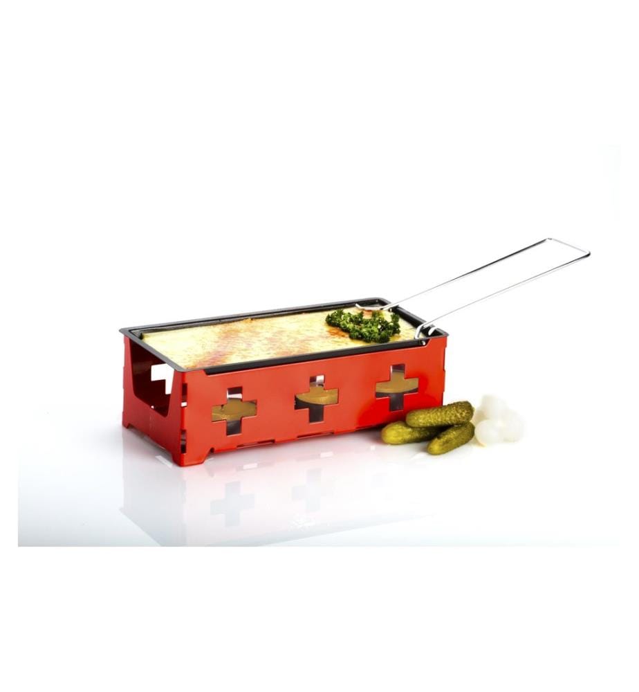 NOUVEL - Raclette à bougie chauffe-plat Heat Cheese! @home Rouge
