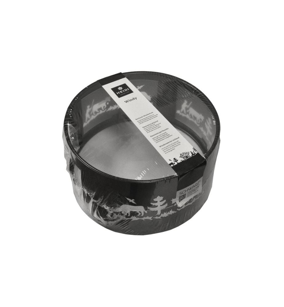 Heidi Cheese Line - Fondue-Rechaud Windschutz Alpes Schwarz