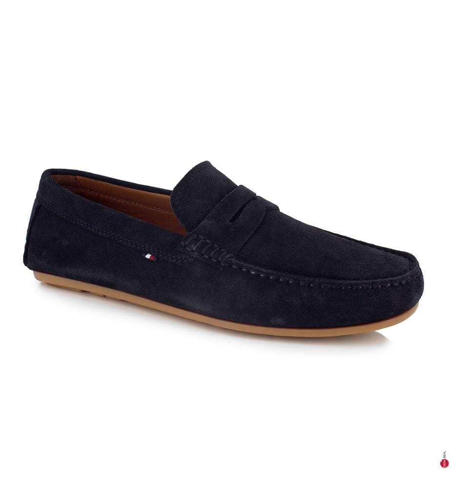 Mokassins Casual Suede Driver - Marineblau