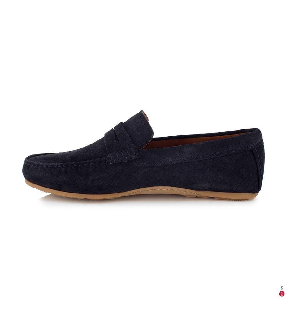 Mokassins Casual Suede Driver - Marineblau