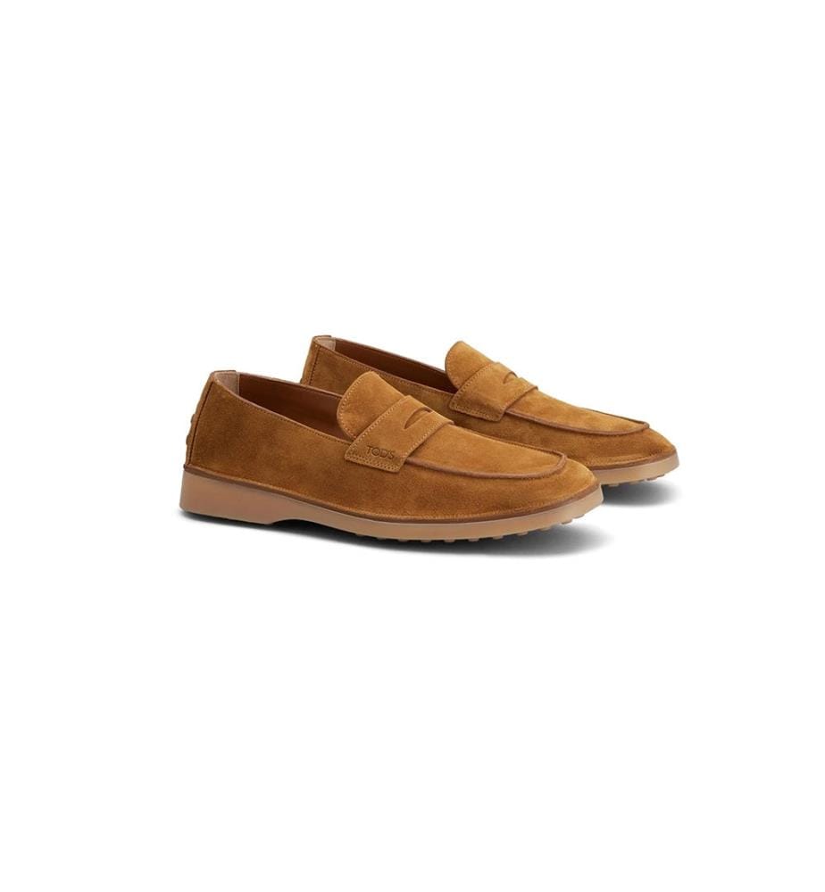 Mokassins aus Veloursleder – Braun