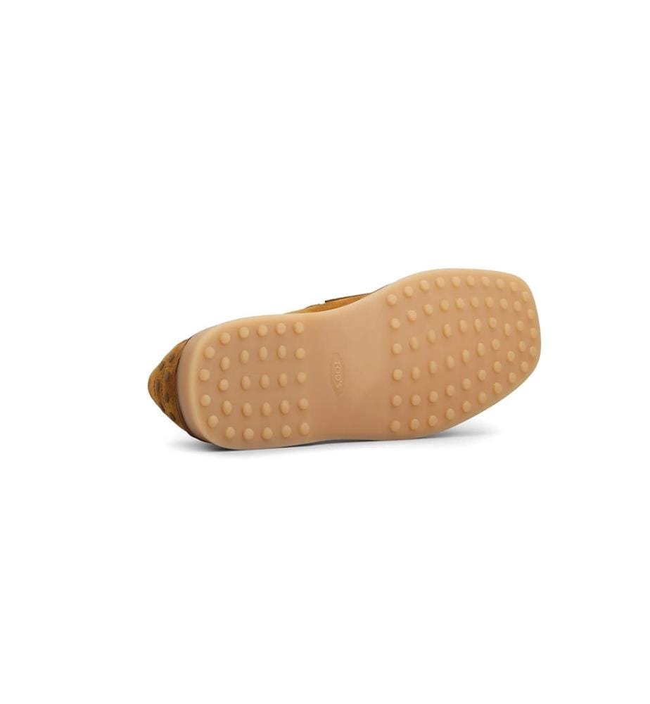 Mokassins aus Veloursleder – Braun