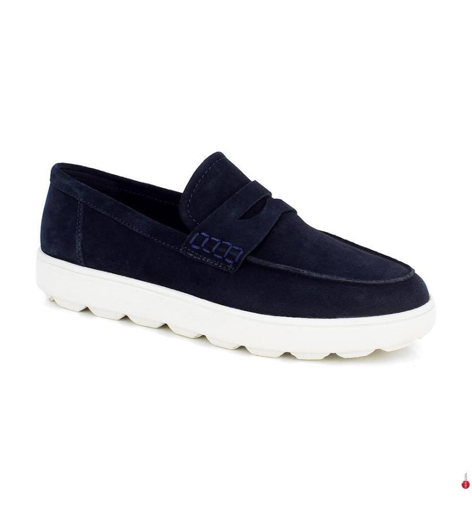 Leder-Mokassins – Blau
