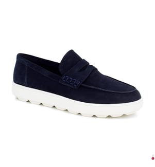 Leder-Mokassins – Blau