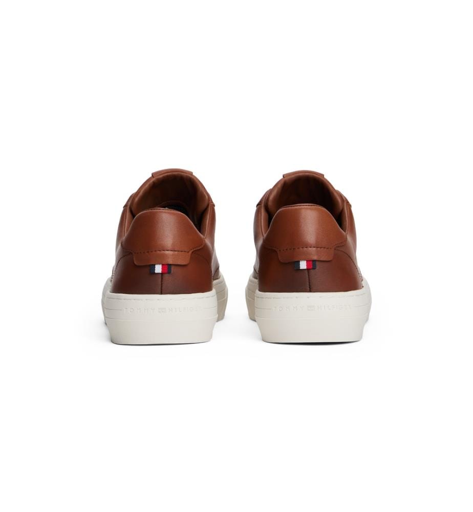 Leder-Sneaker – Cognac