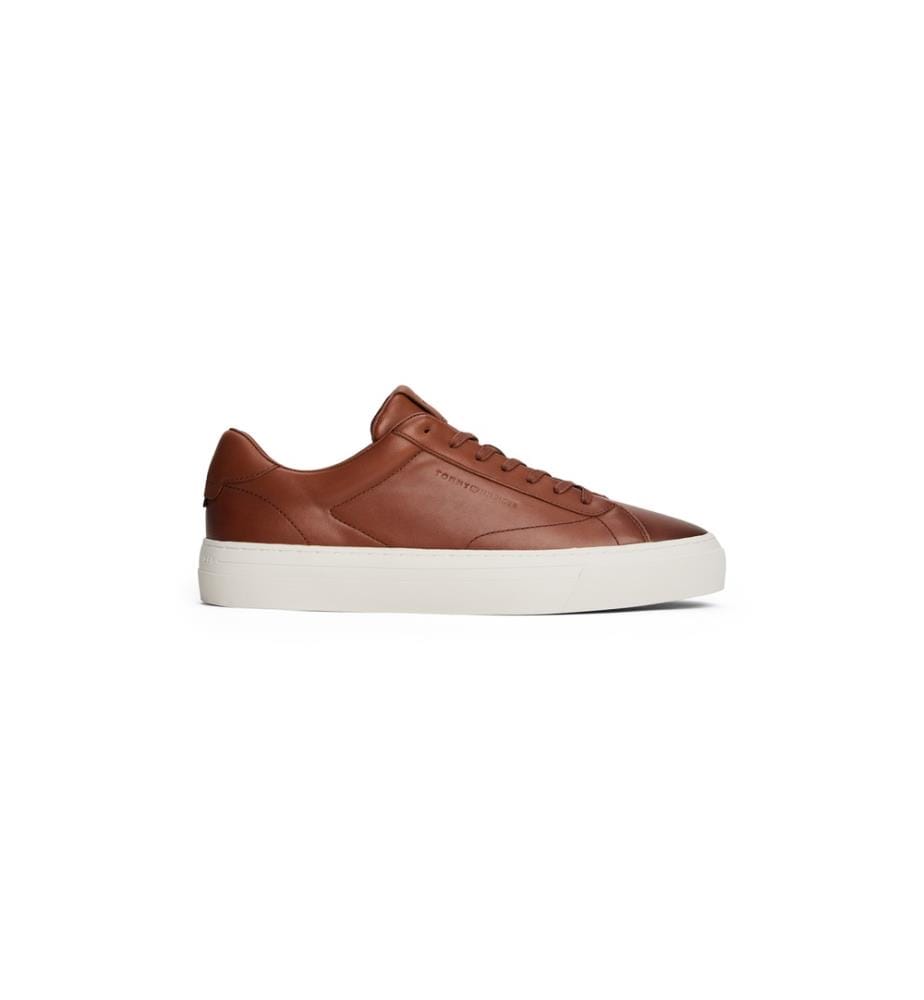 Leder-Sneaker – Cognac
