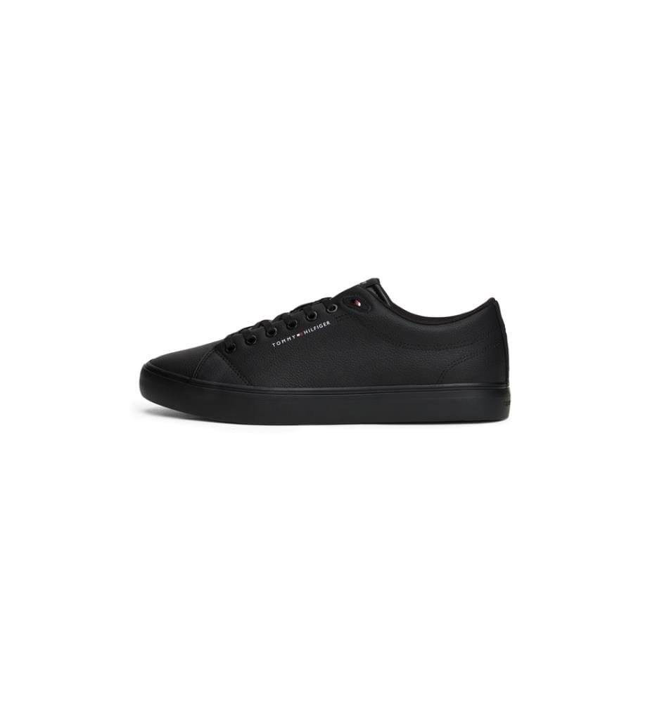Leder-Sneaker – Schwarz