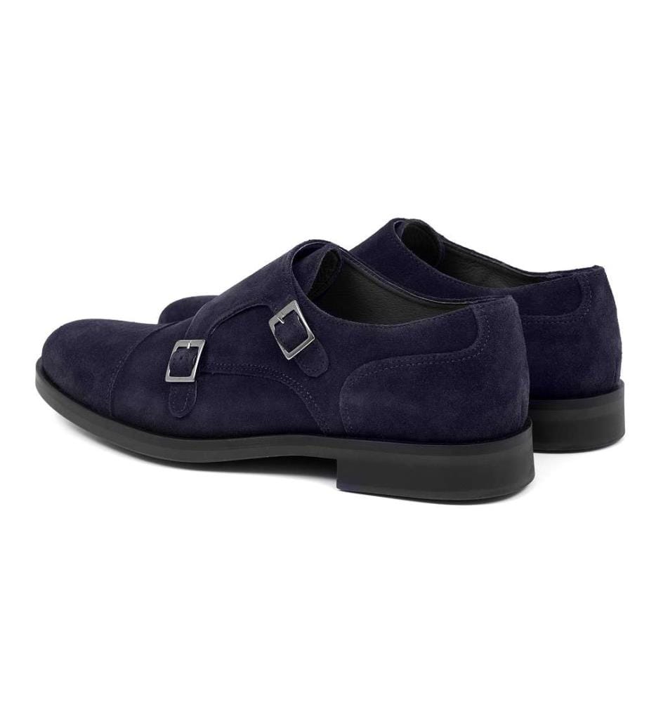 Monkstrap aus Wildleder – Blau
