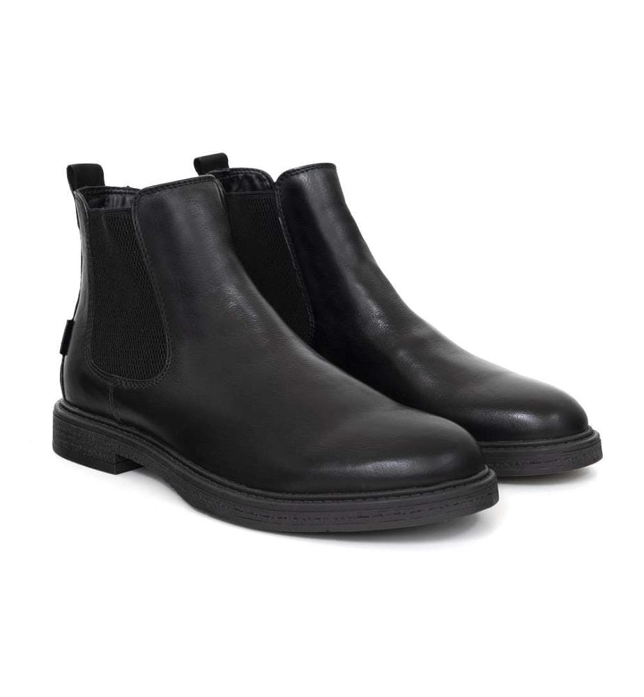 Chelsea-Stiefel aus Leder – Schwarz