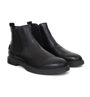 Chelsea-Stiefel aus Leder – Schwarz