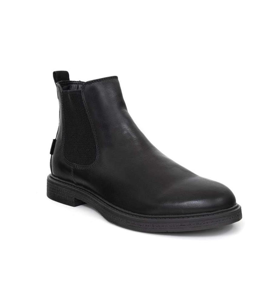 Chelsea-Stiefel aus Leder – Schwarz