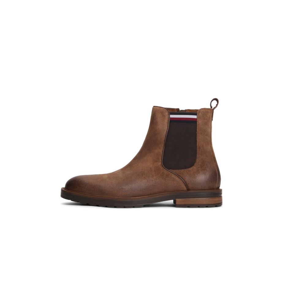 Chelsea-Stiefel aus Wildleder – Braun
