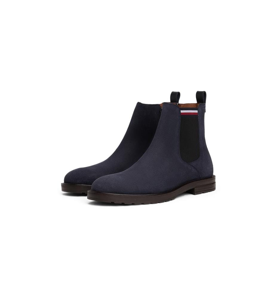 Chelsea-Stiefel aus Wildleder – Marineblau