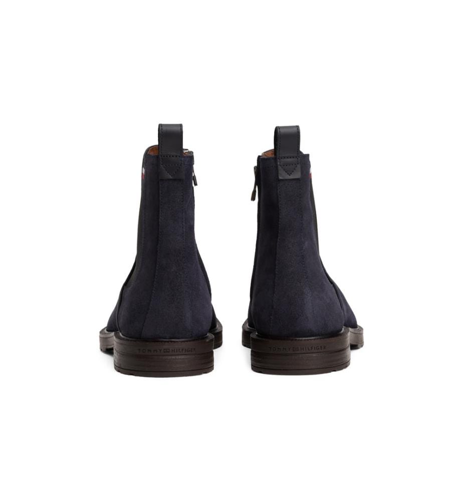 Chelsea-Stiefel aus Wildleder – Marineblau