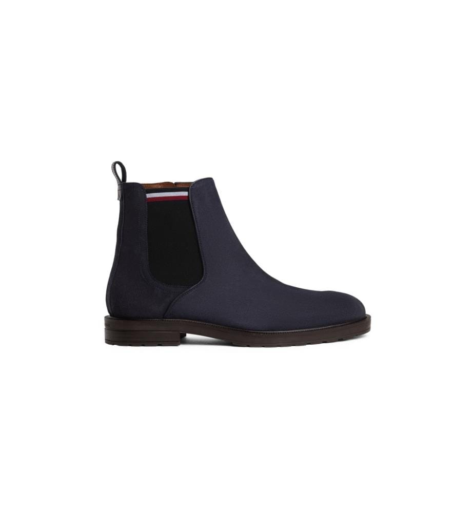 Chelsea-Stiefel aus Wildleder – Marineblau
