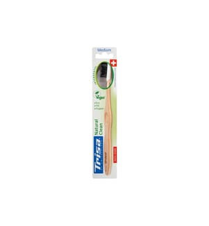 TRISA - Handzahnbürste Natural Clean Medium assortiert