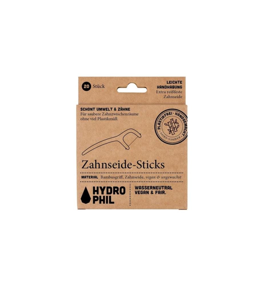 Hydrophil - Zahnseide-Stick Bambus 20 Stück