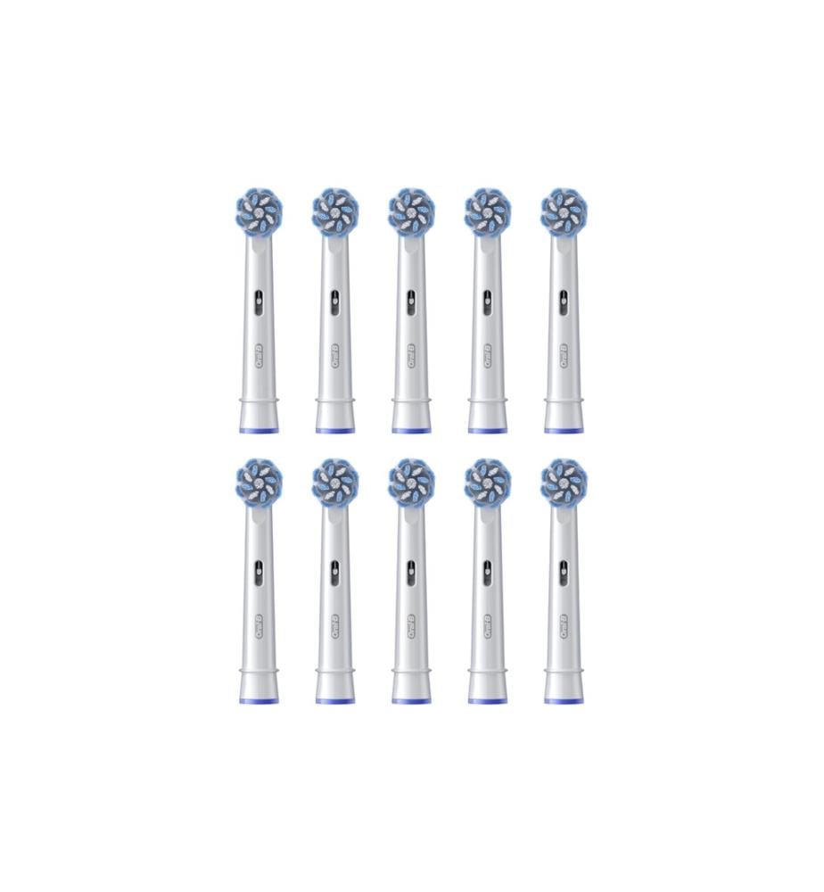 Oral-B Zahnbürstenkopf Sensitive Clean 10 Stück, Weiss