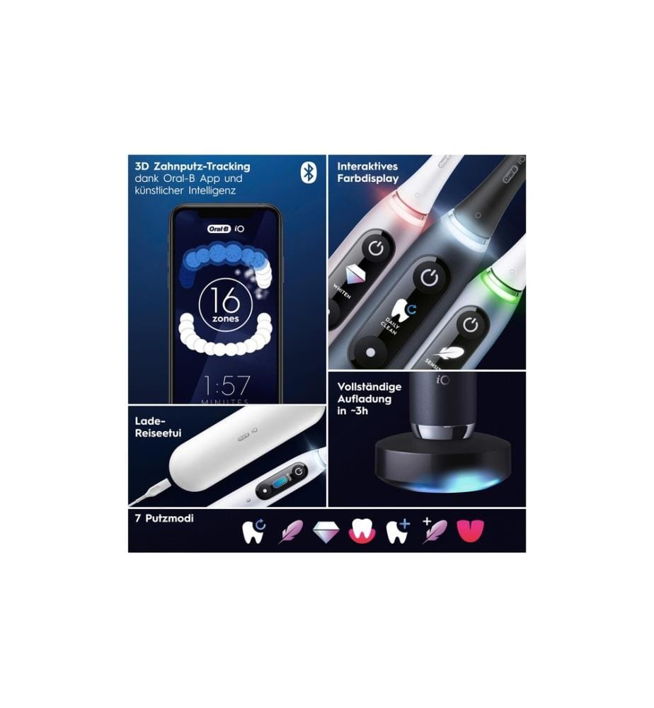 Oral-B Brosse à dents rotative iO Series 9 Luxe Edition Aqua Marine