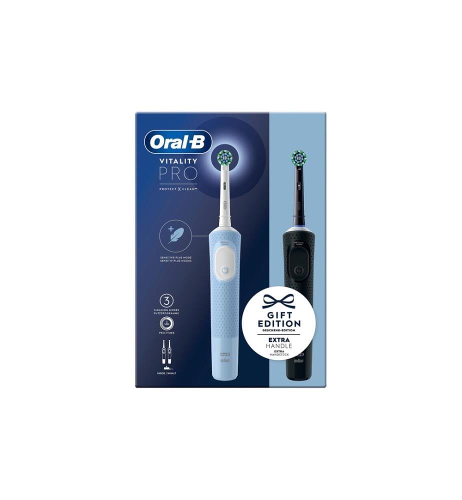 Oral-B Brosse à dents rotative Vitality Pro D103 Duo Bleu/noir
