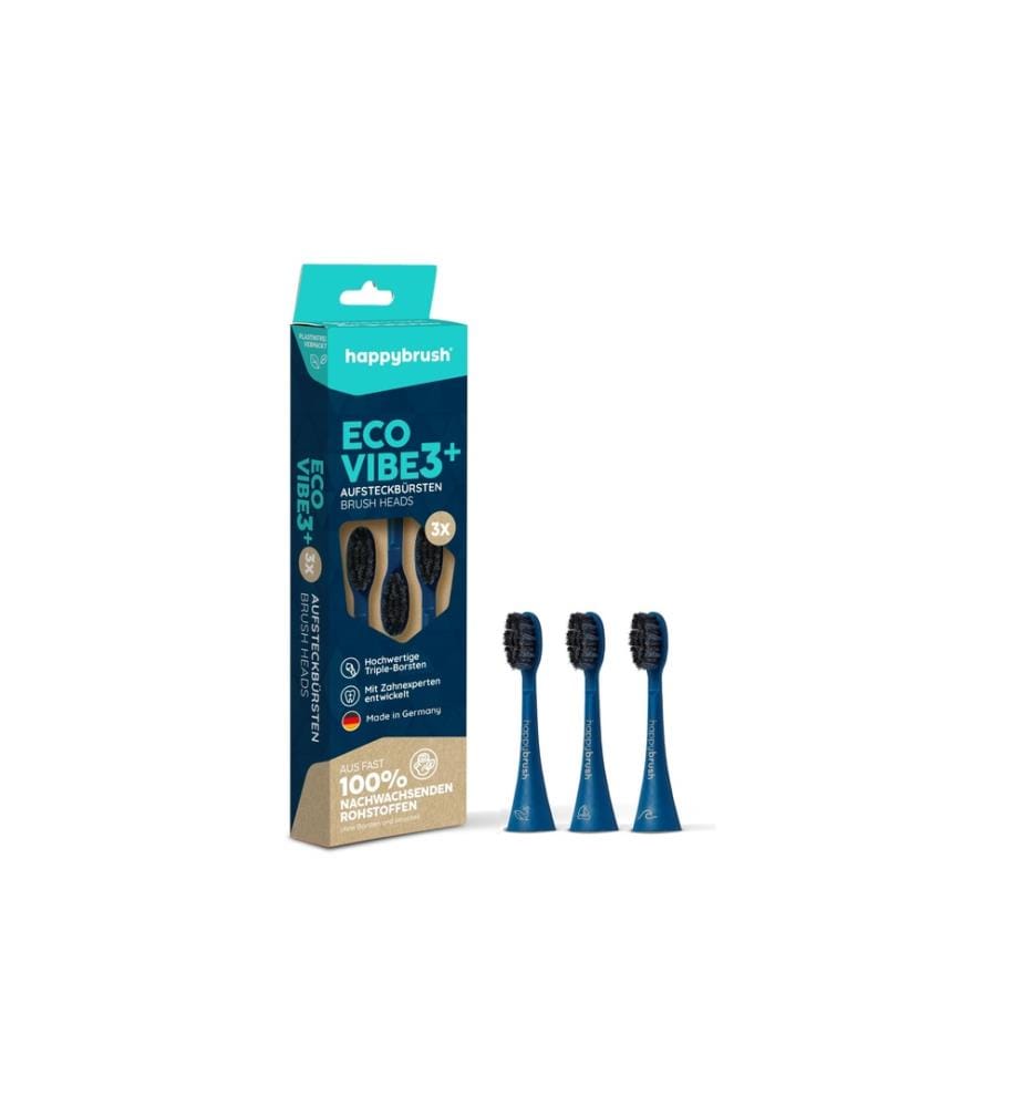 happybrush - Zahnbürstenkopf ECO VIBE 3, 3 Stück