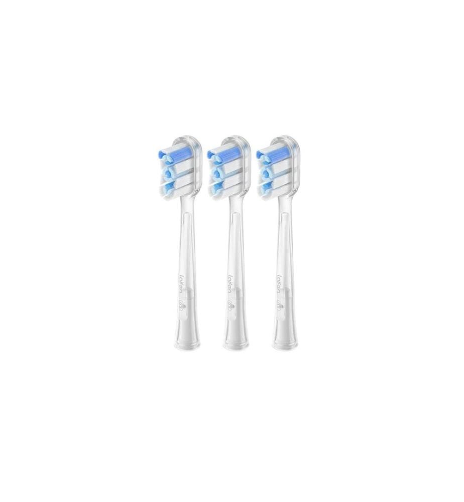 Laifen - Tête de brosse à dents Super-Clean Transparent, 6 Pièce/s