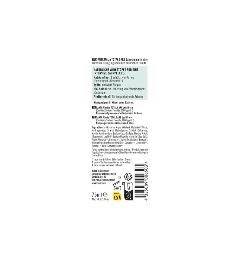SANTE - Total Care Minze 75 ml
