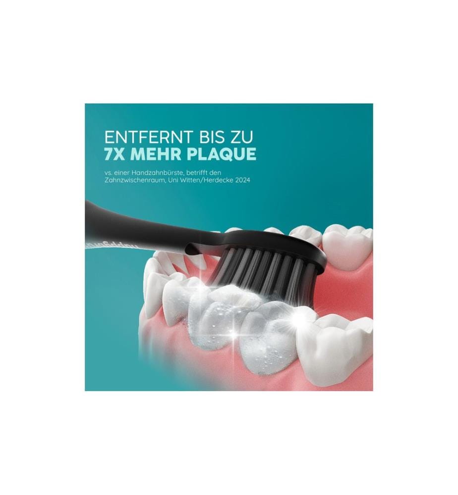 happybrush - Brosse à dents sonique StarterKit Eco Vibe V3+ Black