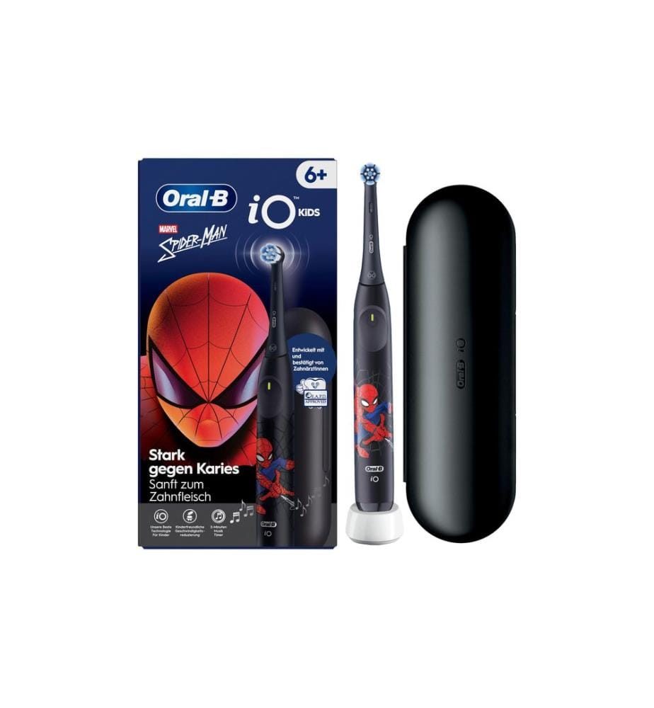 Oral-B Brosse à dents rotative iO Kids 6+ Marvel Spiderman Noir