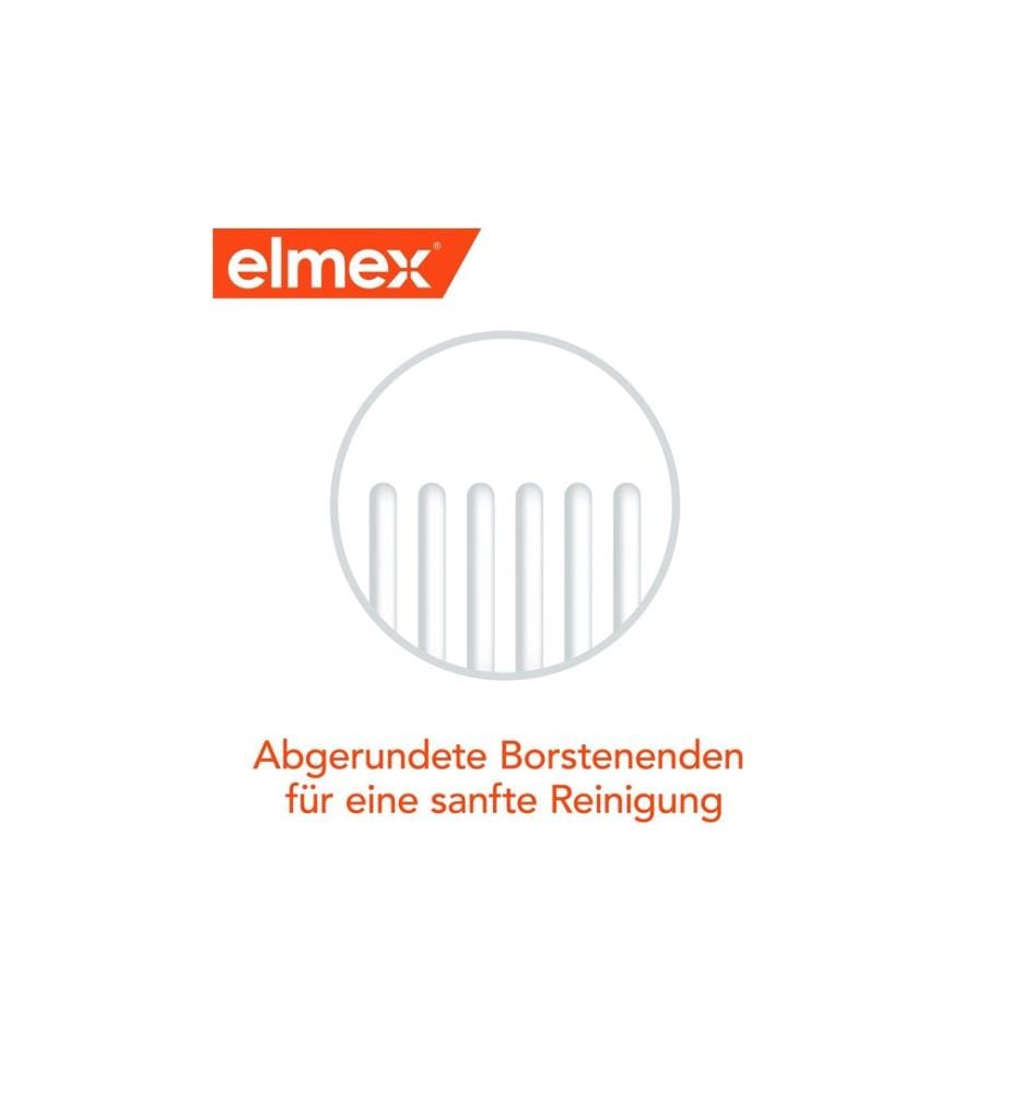 elmex - Brosse à dents manuelle Junior 6-12 ans souple
