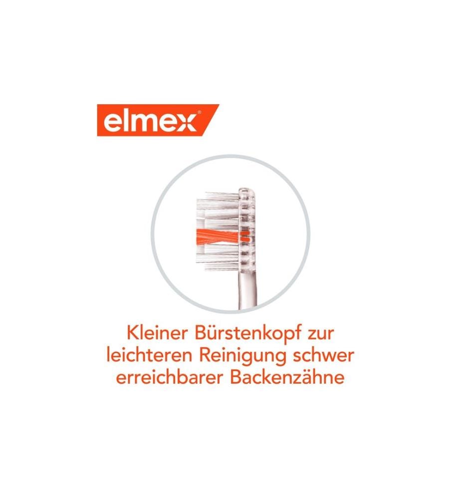 elmex - Brosse à dents manuelle Protection Caries InterX souple assorti
