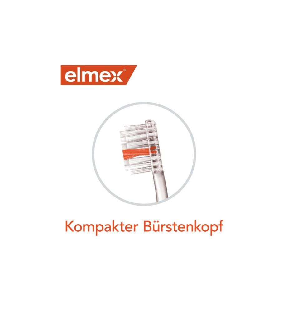 elmex - Brosse à dents manuelle Protection Caries InterX souple assorti