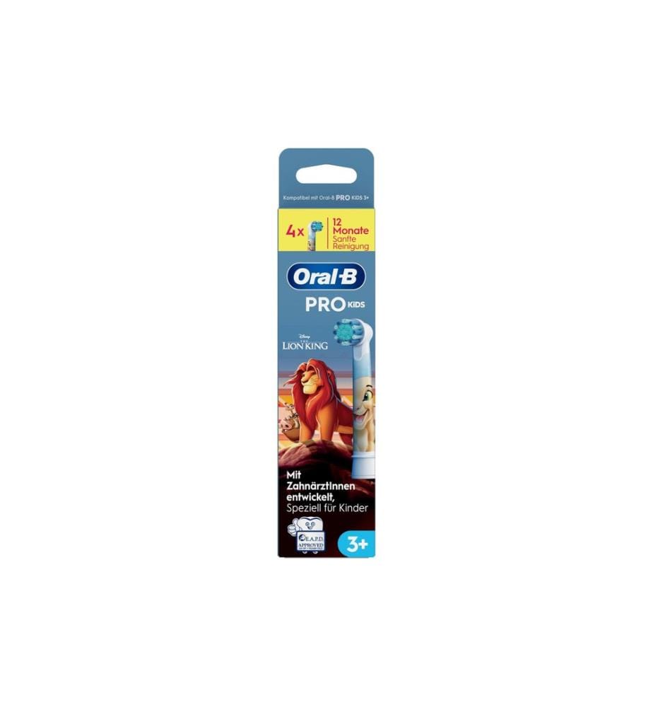 Oral-B Tête de brosse à dents Kids Le roi lion 4 pièces