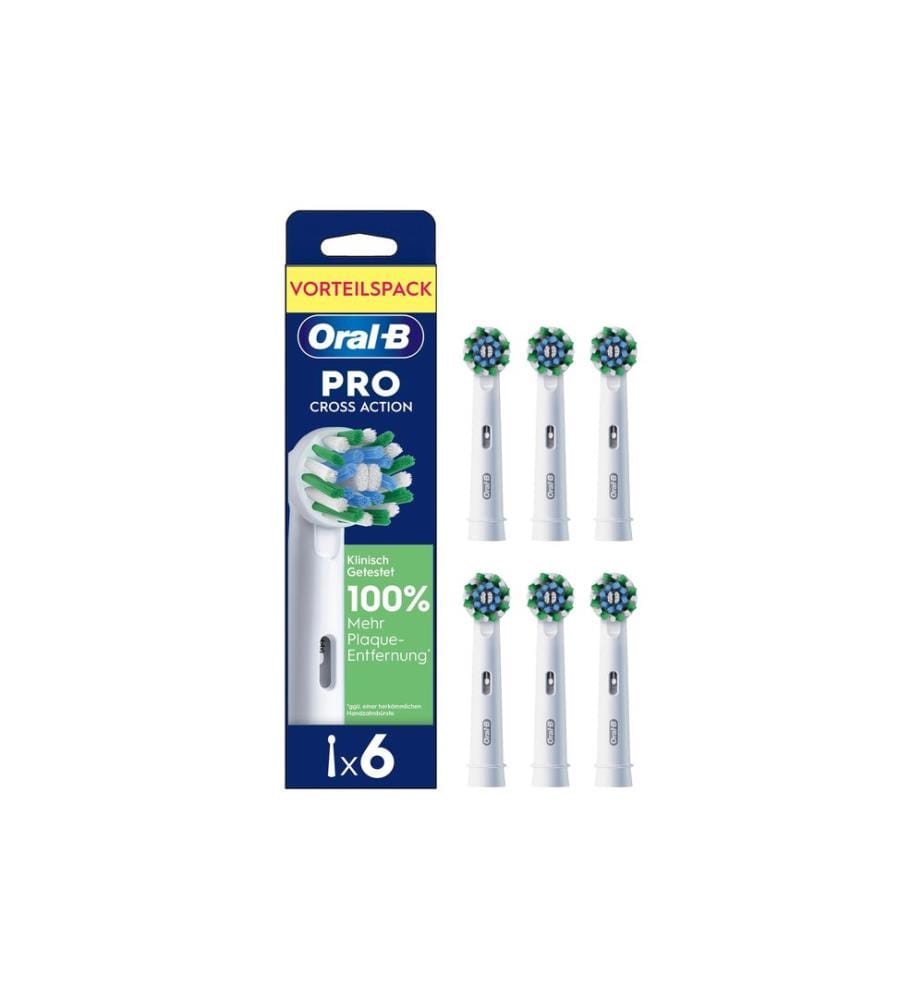 Oral-B Tête de brosse à dents Pro CrossAction 6 pièces