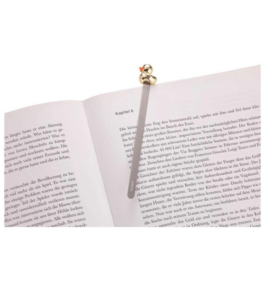 TROIKA - Marque-page Canard Orange/Or