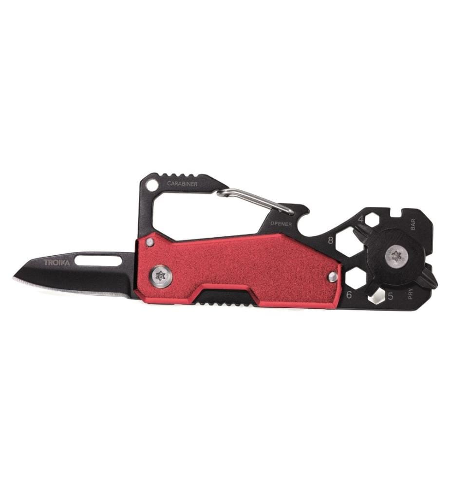 TROIKA - Taschenmesser Toolinator 10 Funktionen Rot/Schwarz
