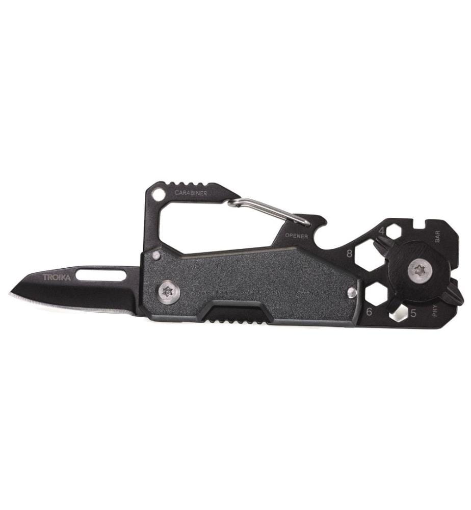 TROIKA - Couteau de poche Toolinator 10 fonctions Noir