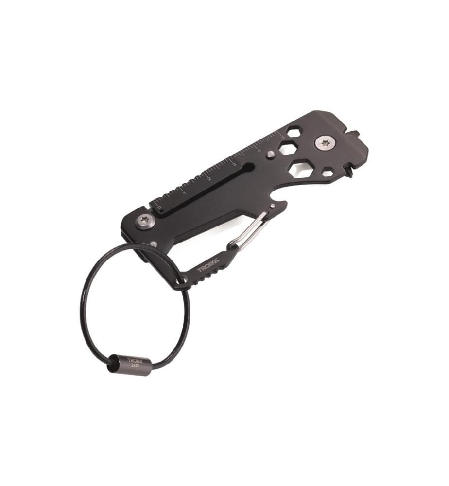 TROIKA - Couteau de poche Toolinator 10 fonctions Noir