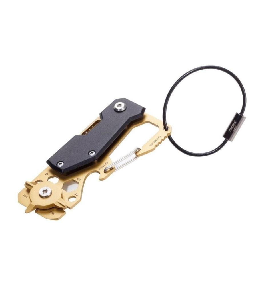TROIKA - Couteau de poche Toolinator 10 fonctions or/noir
