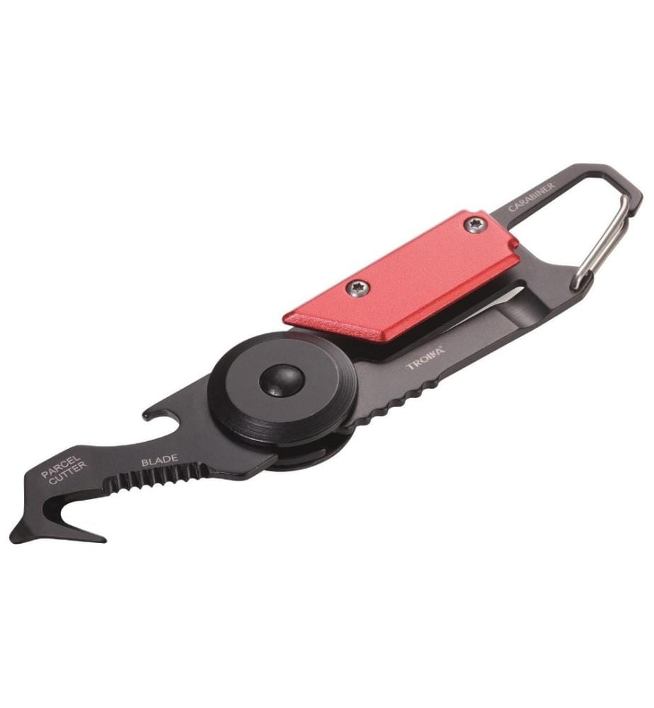 TROIKA - Taschenmesser Mini Egon 5 Funktionen Rot/Schwarz