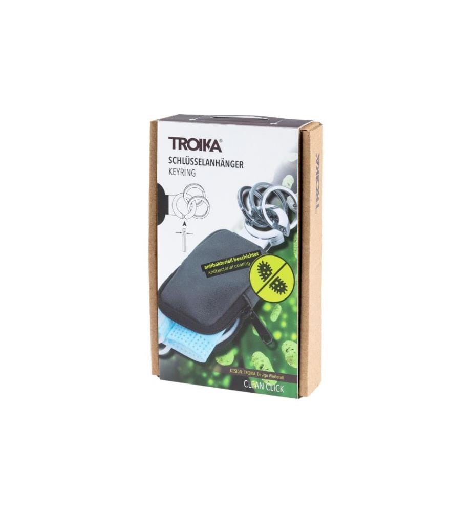 TROIKA - Porte-clés Clean Click 55 x 20 x 125 mm, Gris